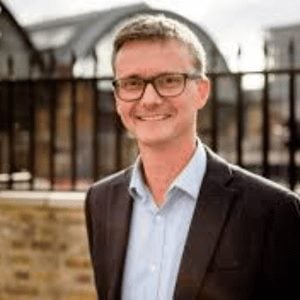 Chris Hewett speaking at Solar & Storage Live