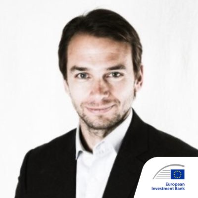 Grégoire Chauvière le Drian speaking at Solar & Storage Live Paris
